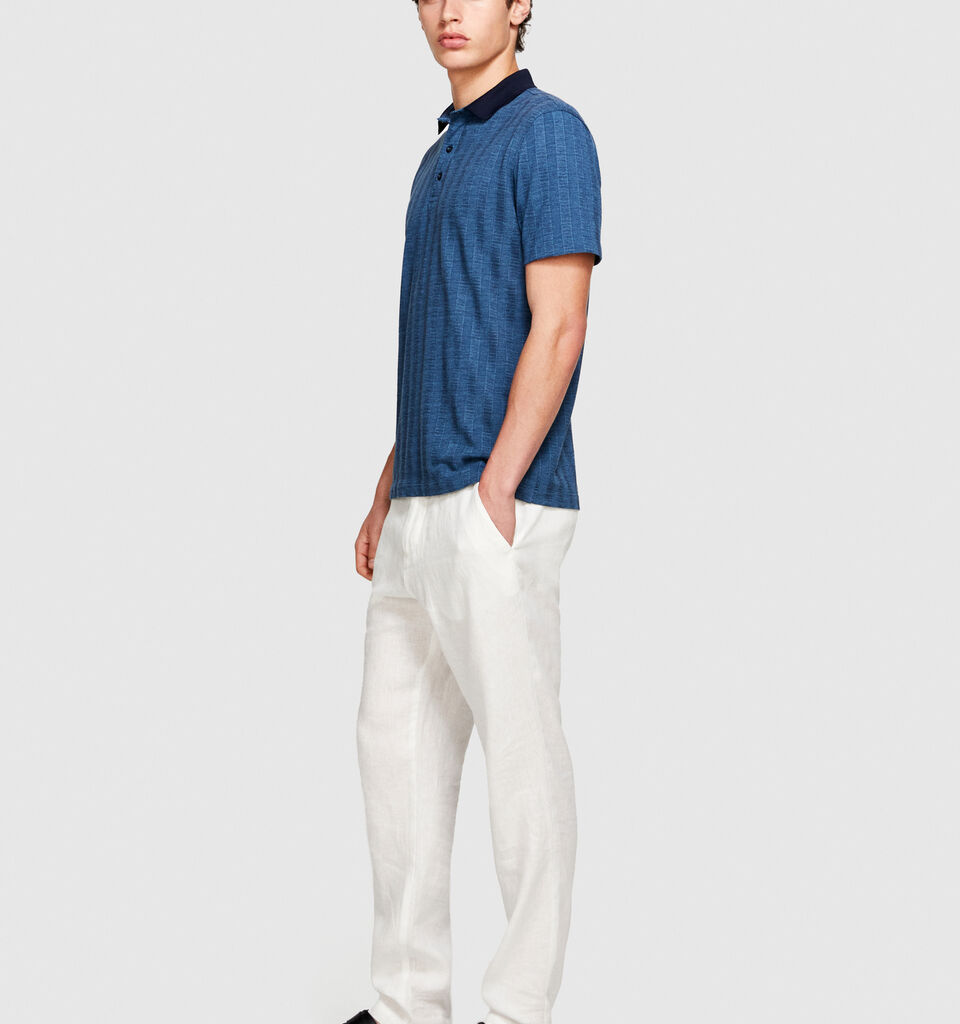 Knit polo - men's polos - Blue | Sisley image number 2